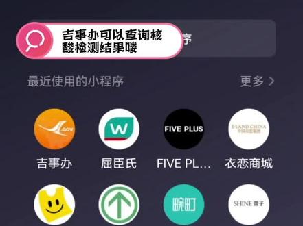 吉事办核酸检测结果查询方法 #核酸检测结果查询