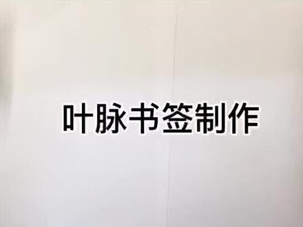 留住春天或许可以做一些叶脉书签#叶脉书签