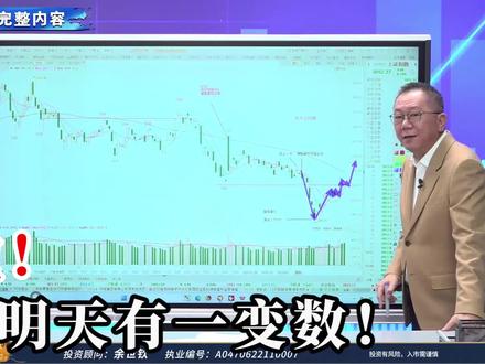 郑重!大A明天有一变数! #上证 #余世钦 #廖英强 #爱股轩 #上证指数