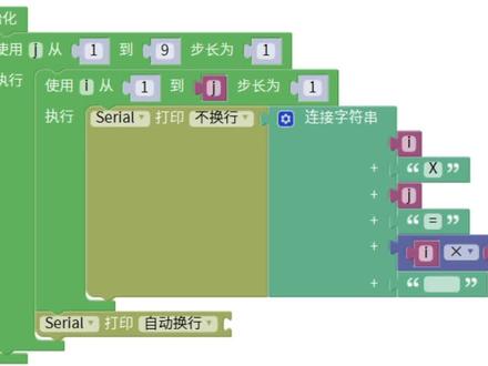 如何用mixly做九九乘法表。#mixly编程