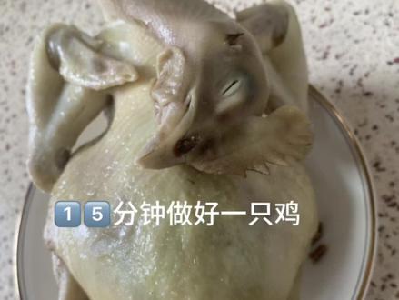 高压锅1⃣️5⃣️分钟搞定一只原汁原味的白切鸡#美食 #家常菜 #抖音美食推荐官 #简简单单又一餐
