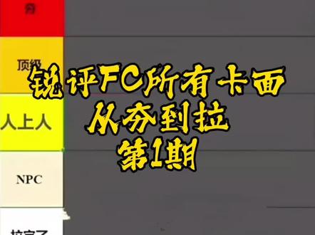 锐评FC所有卡面从夯到拉(第一期5个卡面) #FC足球世界
#FC足球世界创作者激励计划
#FC足球世界帧烧
