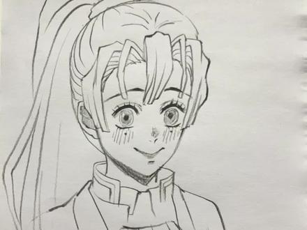 蜜璃扎高马尾是什么样子!?#炭笔#鬼灭之刃#甘露寺蜜璃#抖加小助手#抖加热门