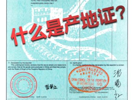 #产地证办理 #外贸出口 #产地证 什么是产地证