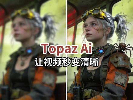为什么其他博主发的Ai视频特别清晰,你的特别模糊,原因是他们用了这个。#Topaz #Ai变清晰