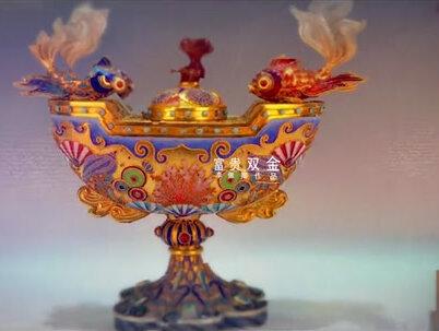 景泰蓝,“燕京八绝”之一。它是工艺美术世界里一颗璀璨的明珠。 #景泰蓝#艺术品 #珐琅 #文物