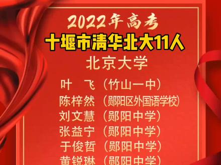 #湖北十堰#清北 #学霸#录取通知书 @十堰教育电视台