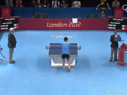 「经典赛事重温」2012奥运男单决赛 张继科实现大满贯 王皓三连亚 #乒乓球 #王皓 #张继科 #体育精神