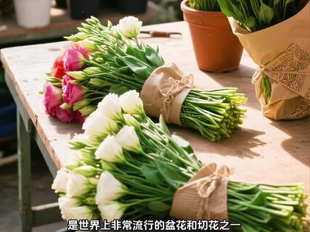 今日植物—洋桔梗,真诚不变、纯洁无邪#洋桔梗 #花卉绿植 #植物