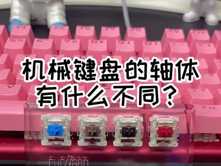 机械键盘的轴体到底有什么区别,常见的四轴你站哪个呢?#机械键盘 #游戏外设 #抖音双11好物节 #青轴