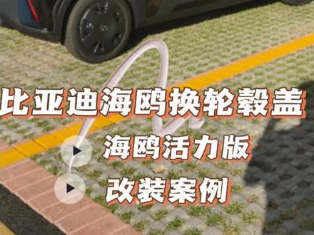 给心心念念小海鸥换轮毂盖#比亚迪海鸥活力版#改装换轮毂盖