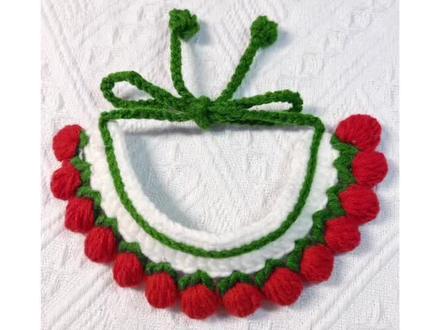 圣诞款花朵猫围脖钩织教程 | 这款是我近期最满意的作品了#钩针编织 #钩针编织教程 #猫围脖