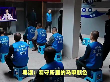 #普法, 看守所马甲颜色的区分与原因