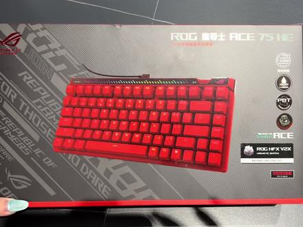 ROG魔导士ACE 75HE 熔岩红开箱 #ROG #键盘 #磁轴键盘 #外设 #电竞