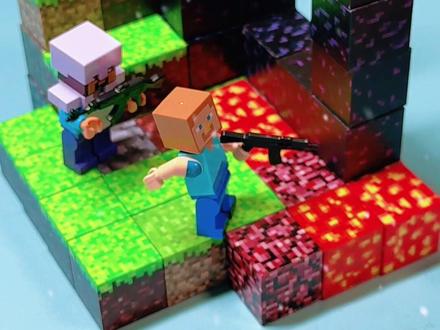 #真实生活分享计划 #我的世界 磁力方块拼搭教程,攻略,破碎的地狱门#玩具 #玩具拼搭 #积木