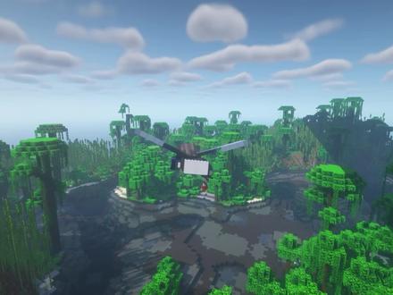 我的世界:教你建造一个简单易学的“树屋” #我的世界 #我的世界建筑 #单机游戏 #游戏解说 #MC