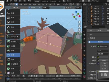 blender环切工具如何使用?4-14 #3d建模 #三维建模 #3d设计 #建模 #教程 #产品设计