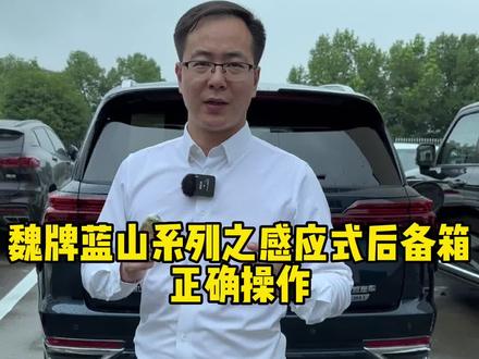 魏牌蓝山车型配备的感应式后备箱如何正确使用,你学会了吗?#共享大好时光 #魏牌蓝山