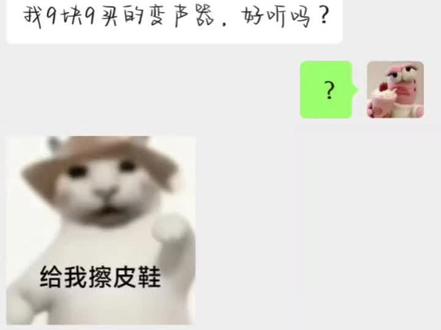 九块九买的变身器 这声音真的变不回来了吗?啊哈哈哈哈绷不啦 #聊天记录录屏 #变身器#搞笑