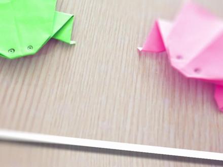 手把手带你玩转幼儿园亲子手工折纸-狼头