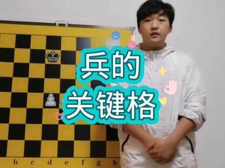 国际象棋教学,非常实用的残局技巧,兵的关键格
