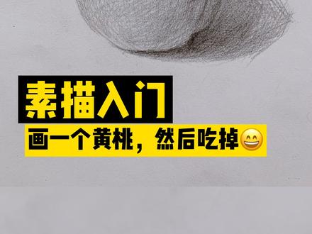 素描入门之水果篇,不知道我讲的够不够基础,有神马想画的评论区告诉我~#素描基础