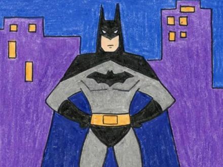 蝙蝠侠的两种风貌:同学创意VS我的诠释 #简笔画