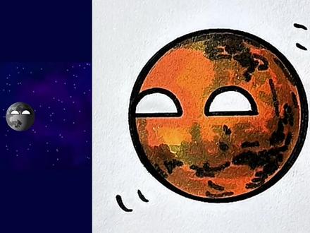 宇宙中最好看的星球。 #简笔画