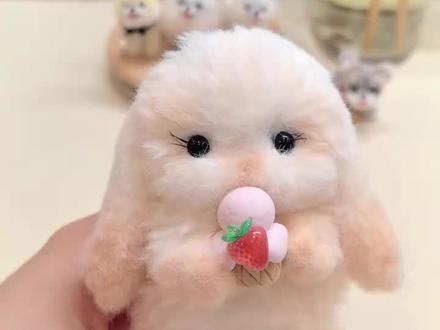 #毛绒玩具 扭扭棒垂耳兔子教程