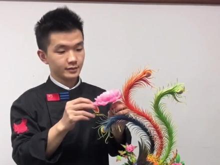 《国艺面塑》综合班上课作品,牡丹制作教程分享😊