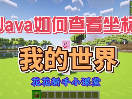 我的世界新手小课堂【Java版如何查看坐标】