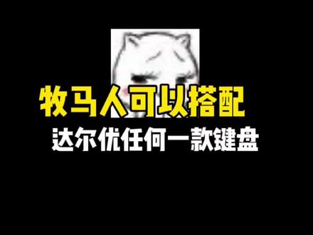 达尔优牧马人简直是百搭款#达尔优 #外设 @流量豹(数码MCN)