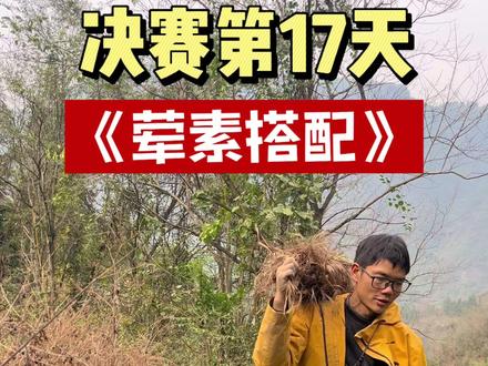 决赛第十七天视频#老六荒野 #荒野建哥 #张家界七星山骆驼杯荒野求生挑战赛