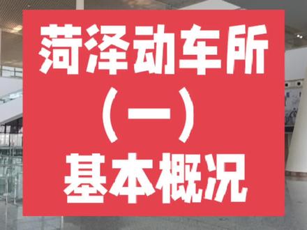 菏泽动车所(一)基本概况#菏泽