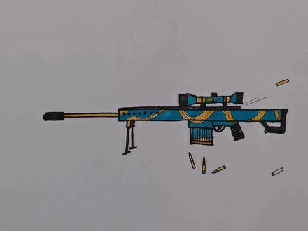 #创作灵感 #简笔画#画狙击枪 #巴雷特#狙击枪 #狙击枪画法#儿童简笔画 #和平精英