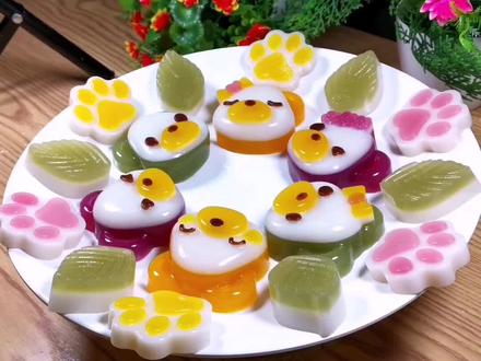 卡通花样马蹄糕超详细教程,这两天喉咙不舒服,忽略我沙哑的声音 @抖音小助手