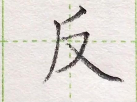 小学二年级语文下册生字“反”#练字#写字#二年级 #硬笔@抖音小助手 一起练字吧