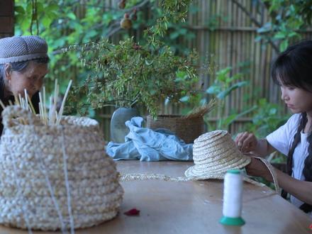一株小麦,变化出扎根在每个人记忆里的味道——编草帽 #美食趣胃计划