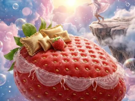 十二星座水果跳床挑战! #ai创作浪潮计划#asmr#水果#极度舒适#解压