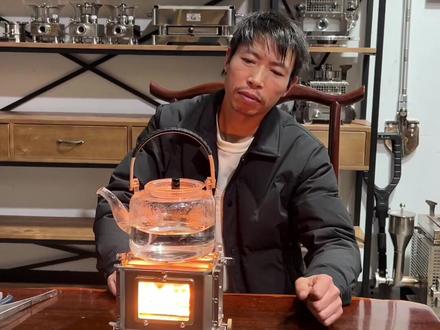 煤油灯 #帅农鸟哥 煤油炉还能这样烧,完美