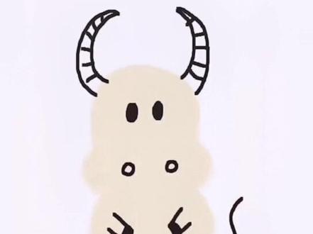 七大洲的标志性动物之欧洲野牛。#画画 #画牛 #简笔画 #涨知识 #野牛