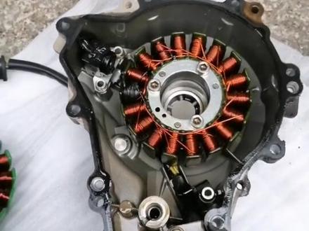 这台Nk250正常骑行,电瓶几天就需要用冲电器冲一次电。经检查,线圈烧毁一极。更换磁电机线圈后,问题完美解决!