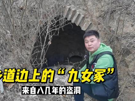 乡道边上的“九女冢”,八几年被盗的,展现了汉代转圈墓文化!#古墓 #遗址 #古迹 #历史古迹 #文物保护