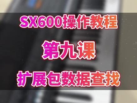 #电子琴教学 雅马哈sx600扩展包教程