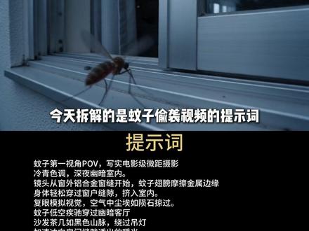 用即梦做了个夏天大家最讨厌的场景 夏天一到,蚊子大军也赶到了现场。*特别声明:视频内容使用ai协助创作,仅供学习分享娱乐。#seedance2 #即梦ai #夏天 #蚊子 #ai视频
