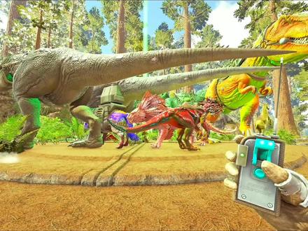 方舟维京岛大结局:打败巨狼芬里尔,获得雷神之锤! #方舟生存进化 #单机游戏 #游戏精彩时刻 #维京岛 #恐龙 #游戏创想行动