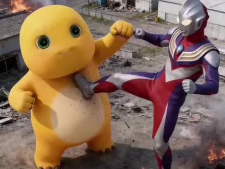 我是奶龙我是奶龙 奥特曼 决战吧#奶龙 #奥特曼 #抖音玩法达人