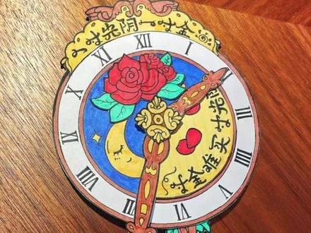 会旋转的复古书签!只需要5个颜色!简单好看又有趣🤔 #阅读书签 #时钟手工制作 #读书书签 #创意手工 #小学生书签