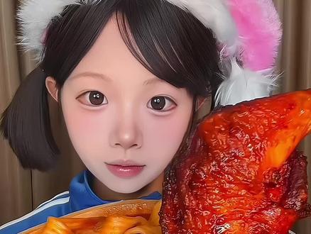 0粉丝挑战在互联网生存第一天 #声控#美食#黏糊宽粉 #新人吃播