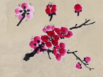 国画梅花教学 #国画 #国画教程 #国画教学